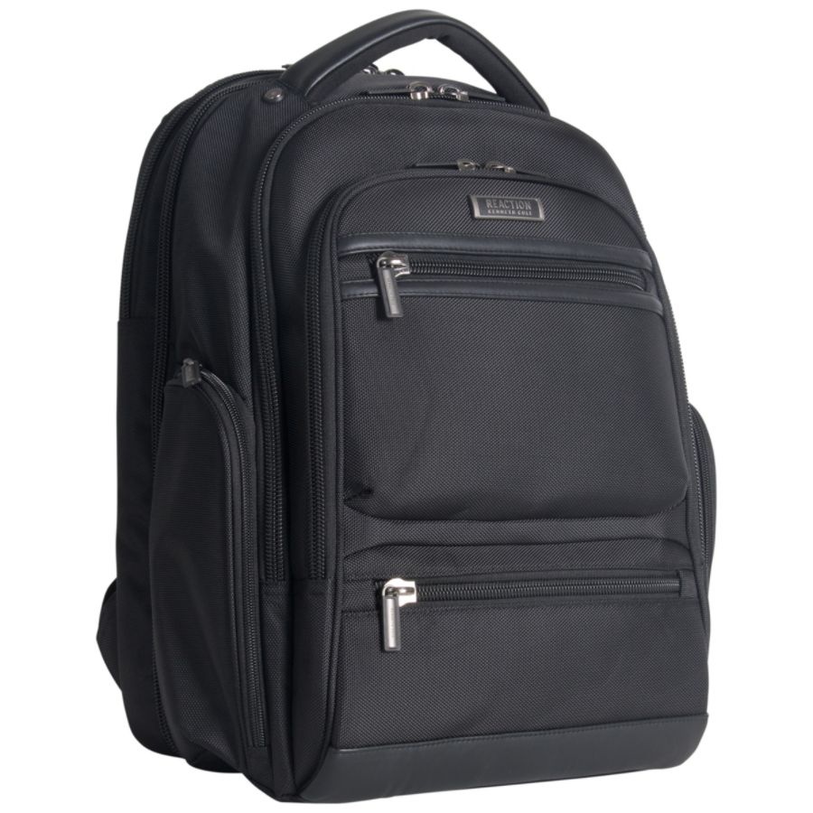 slide 2 of 10, Kenneth Cole Reaction R-Tech Laptop Backpack With Usb Charging, Black, 1 ct