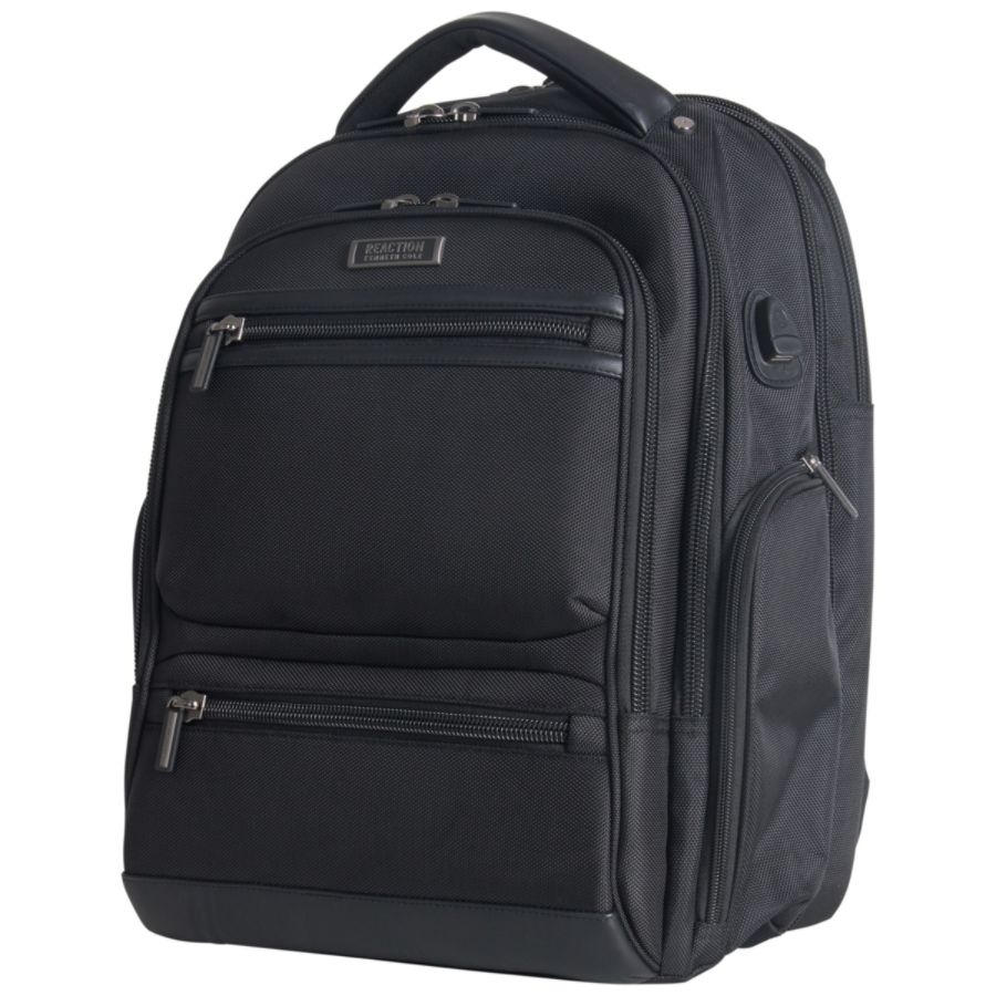 slide 3 of 10, Kenneth Cole Reaction R-Tech Laptop Backpack With Usb Charging, Black, 1 ct