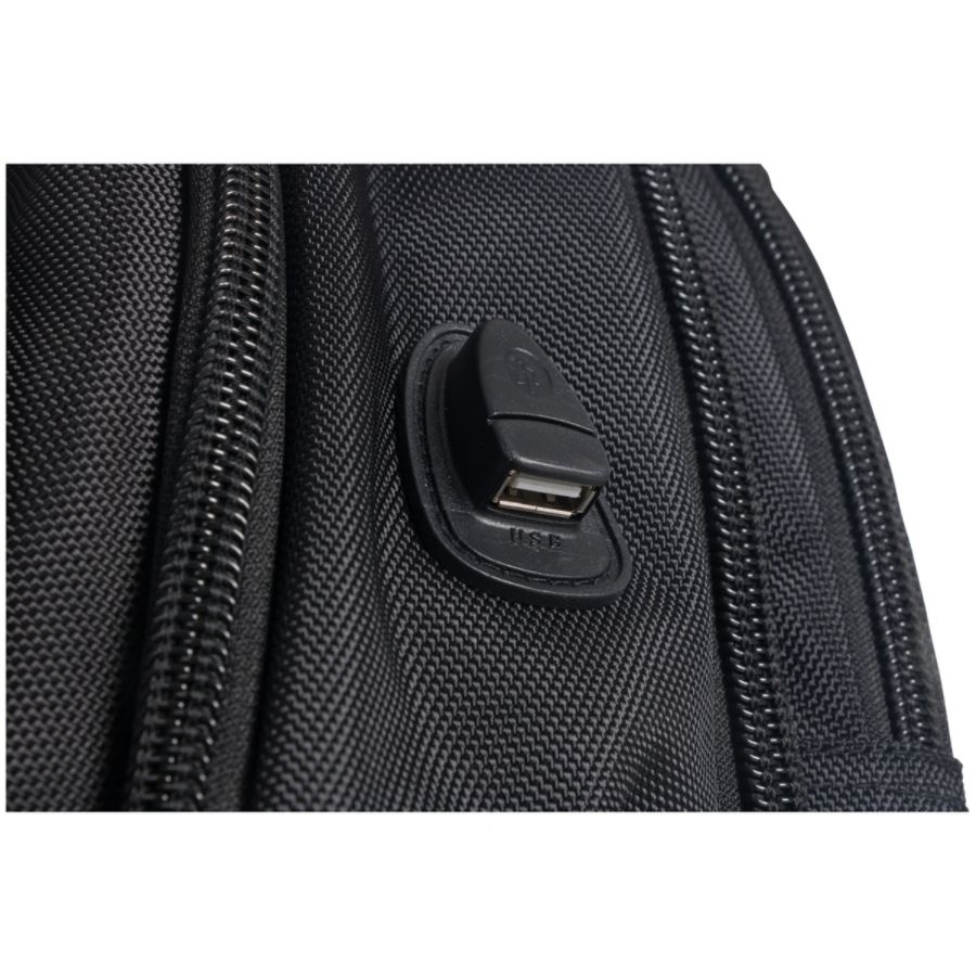 slide 7 of 10, Kenneth Cole Reaction R-Tech Laptop Backpack With Usb Charging, Black, 1 ct