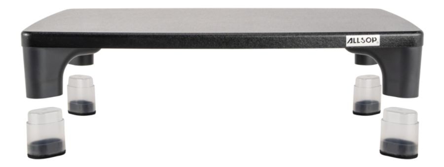 slide 5 of 6, Allsop Hi-Lo Adjustable Monitor Stand, Black, 1 ct