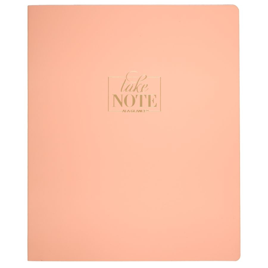 slide 2 of 5, At-A-Glance Workstyle Take Chances Notebook, Faint Ruled - Coral (Ws203-405), 80 ct; 8 1/2 in x 11 in