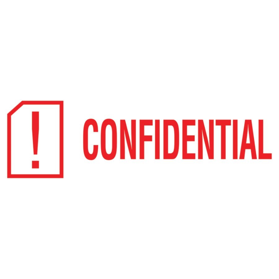 slide 2 of 4, ACCU-STAMP2 Confidential Stamp, Red, 1 ct