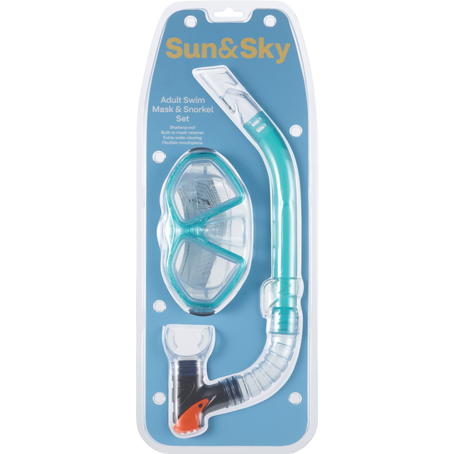 slide 1 of 1, NON BRAND Sk Adult Swim Mask & Snorkel Set, 1 ct