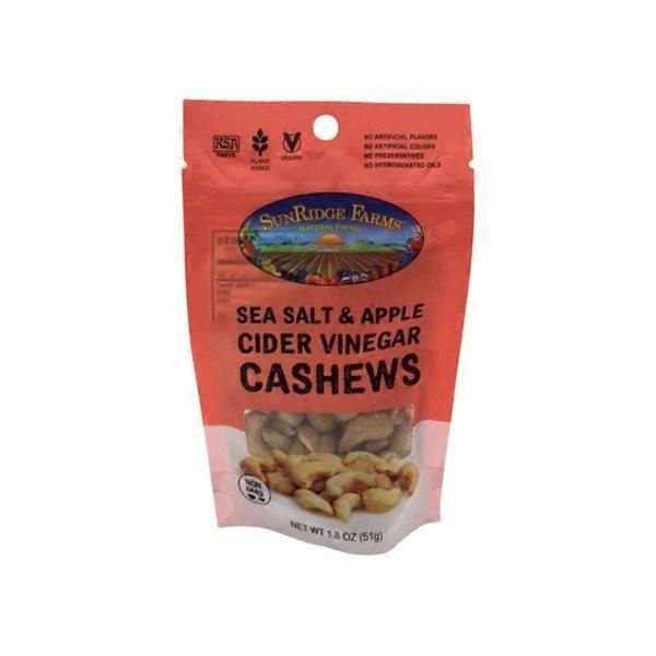 slide 1 of 1, SunRidge Farms Sea Salt & Apple Cider Vinegar Cashews, 1.8 oz