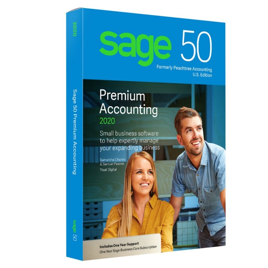 slide 2 of 3, Sage 50 Premium Accounting 2020, For 1 User, Traditional Disc, 1 ct