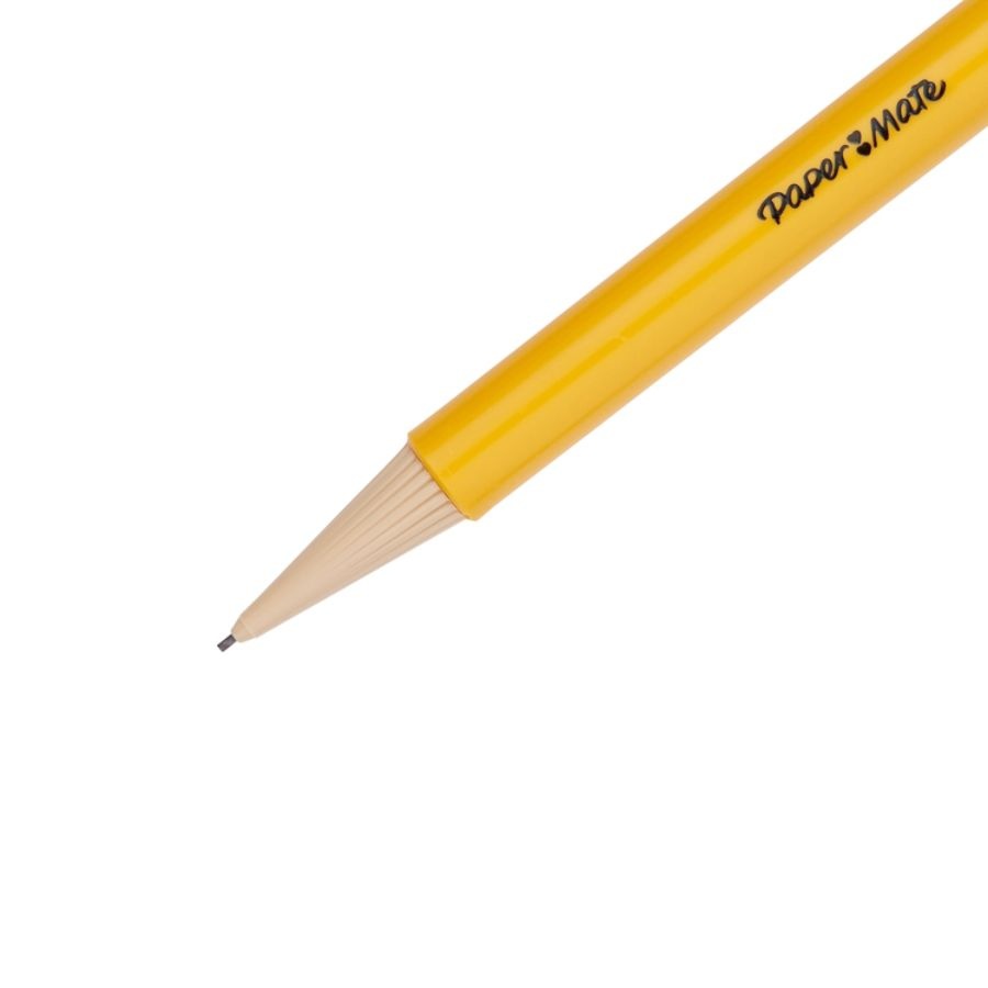 slide 3 of 5, Paper Mate Sharpwriter Mechanical Pencils, 0.7 Mm, Yellow Barrel, Pack Of 12 Pencils, 12 ct