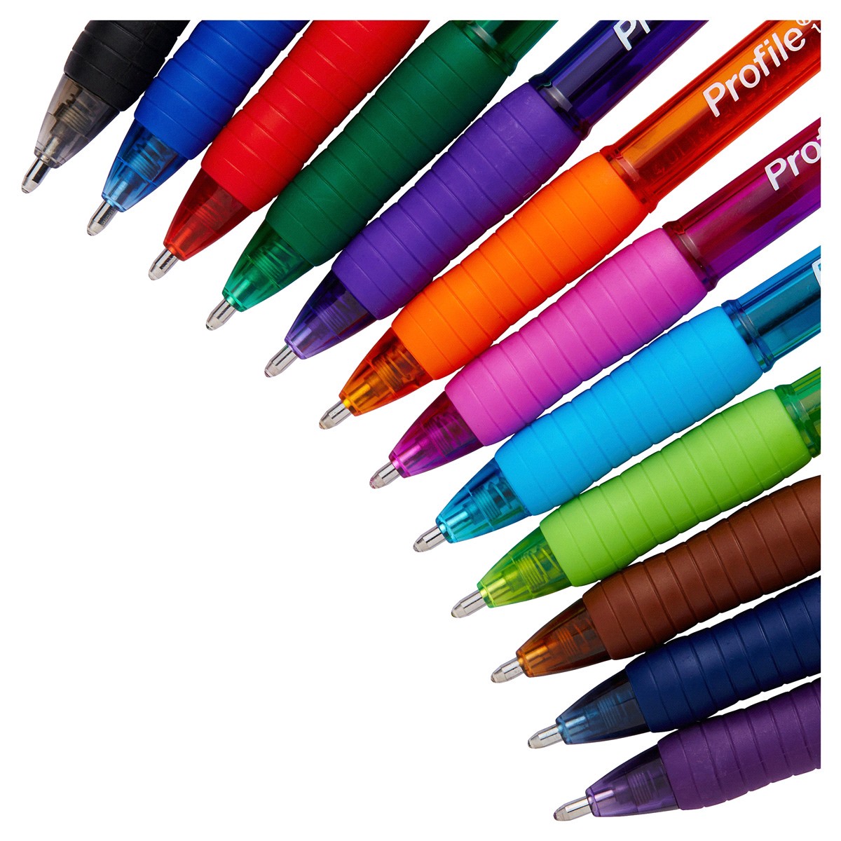 slide 2 of 4, Paper Mate Profile Retractable Ballpoint Pens, Bold Point, Assorted, 12 ct