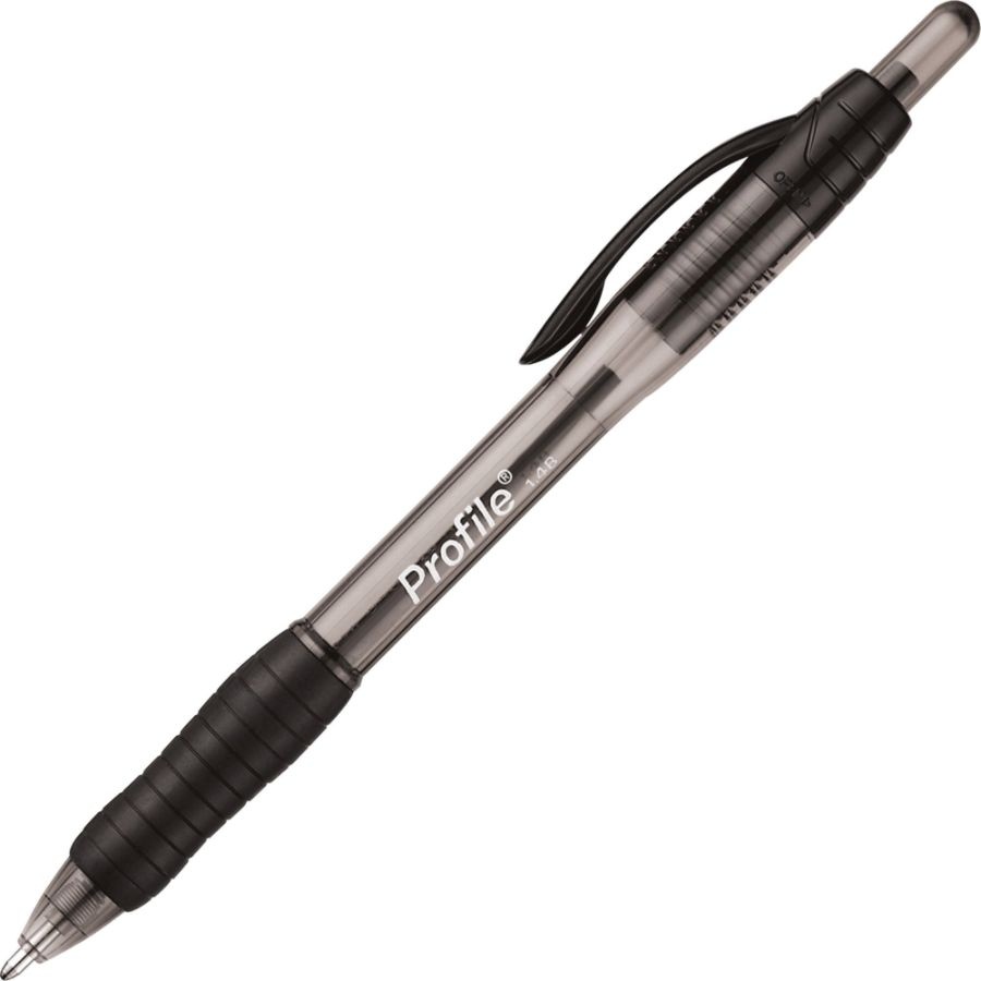 slide 2 of 5, Paper Mate Profile Retractable Ballpoint Pen, Bold Point, 1.4 Mm, Black Ink, 1 ct