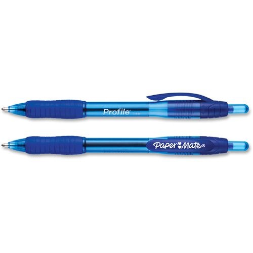 slide 5 of 5, Paper Mate Profile Retractable Ballpoint Pen, Bold Point, 1.4 Mm, Black Ink, 1 ct
