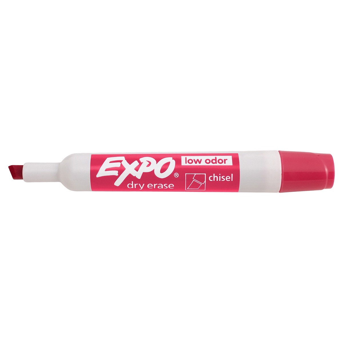 slide 4 of 4, EXPO Low Odor Dry Erase Markers, Chisel Tip, Assorted Colors, 1 ct
