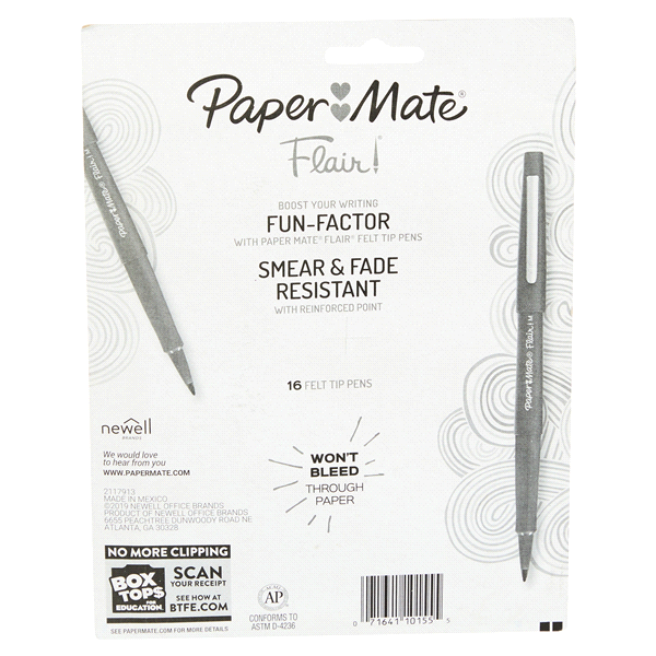 slide 2 of 29, Paper Mate Flair Felt Tip Pens Medium Point Assorted Colors, 1 ct