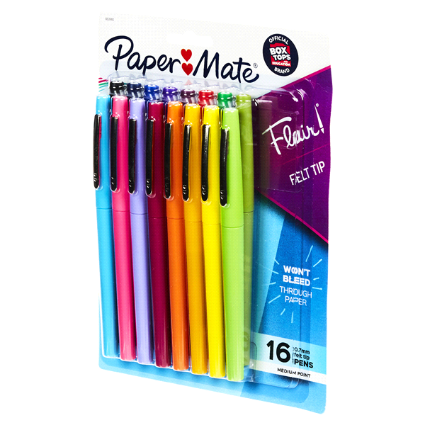 slide 22 of 29, Paper Mate Flair Felt Tip Pens Medium Point Assorted Colors, 1 ct