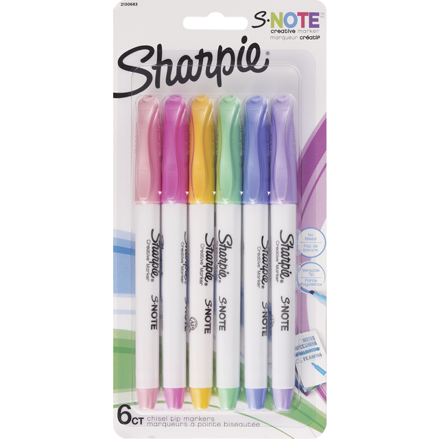 Sharpie S-Note Asst 6Ct 1 ct | Shipt