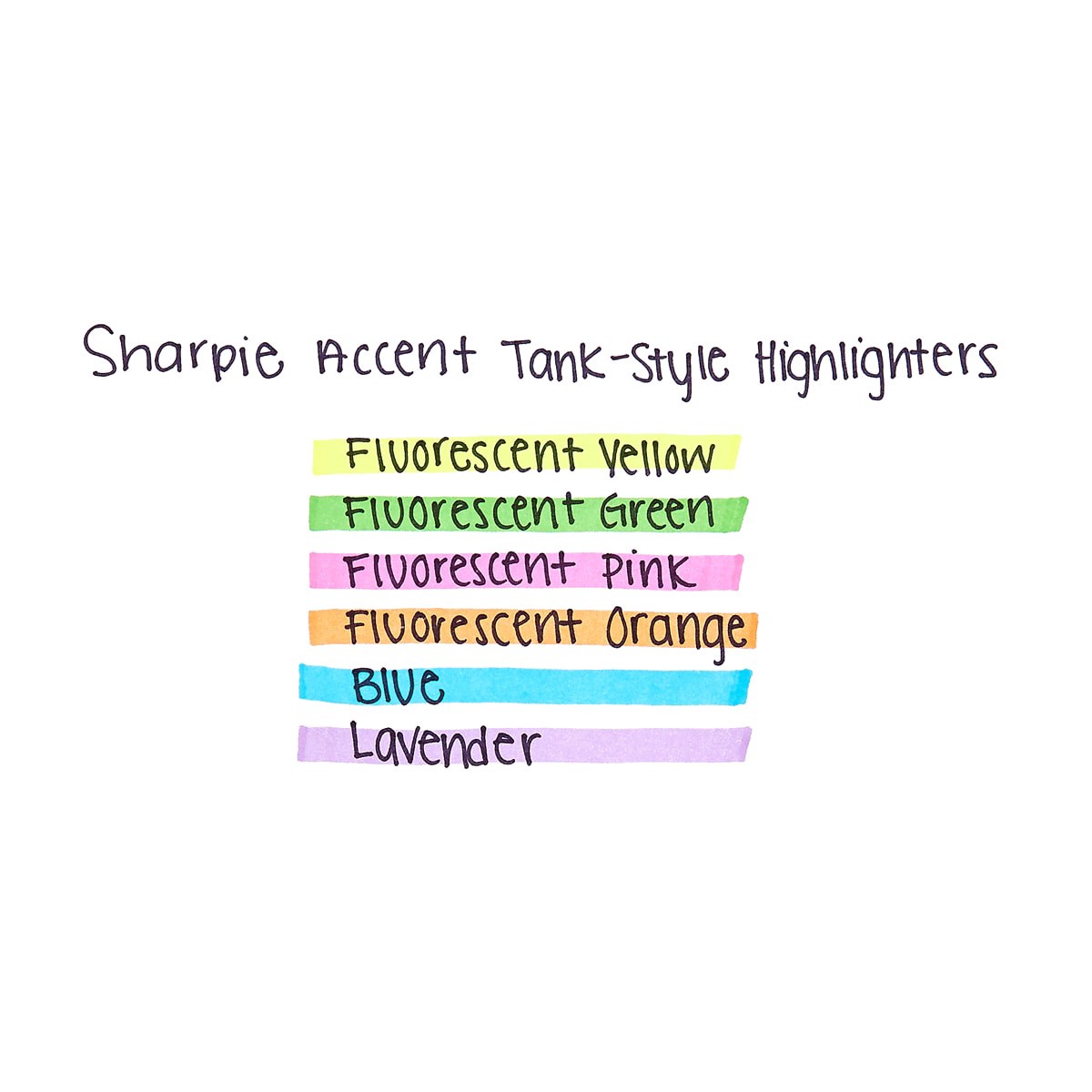 slide 5 of 6, Sharpie Tank Style Highlighters, Chisel Tip, Fluorescent Yellow, 4 ct