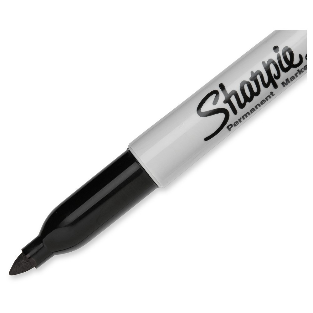 slide 5 of 6, Sharpie Fine Tip Black Permanent Marker, 2 ct