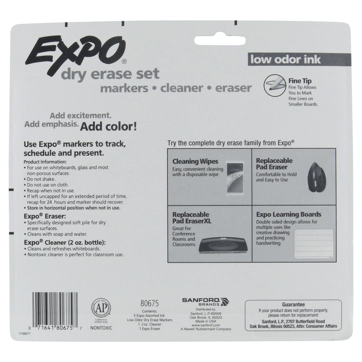 slide 2 of 2, Expo Dry Erase Set, Fine Tip - Multicolor Ink, 4 ct