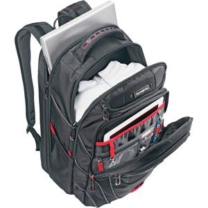 slide 3 of 6, Samsonite Tectonic Perfectfit Laptop Backpack, Black/Red, 1 ct