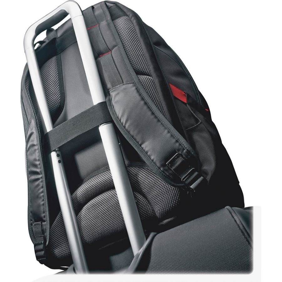 slide 6 of 6, Samsonite Tectonic Perfectfit Laptop Backpack, Black/Red, 1 ct