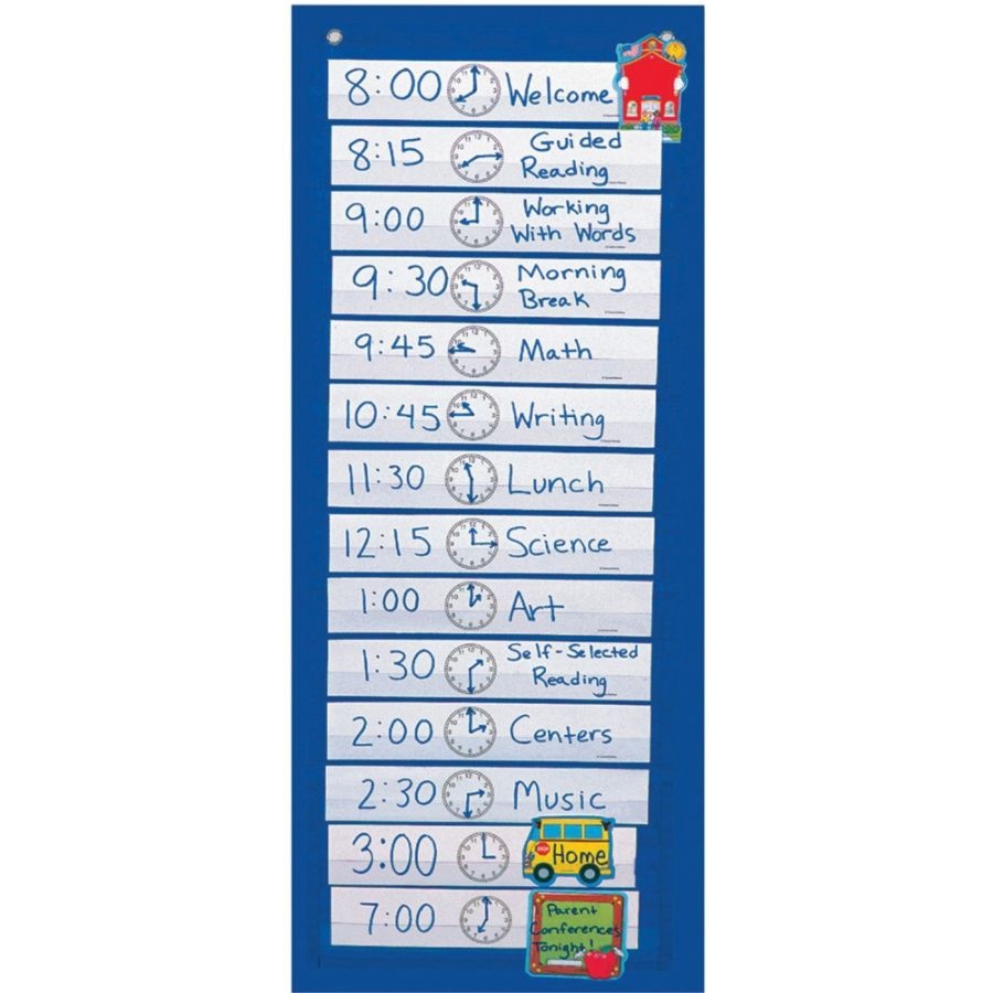 slide 2 of 2, Carson Dellosa Scheduling Pocket Chart, 1 ct