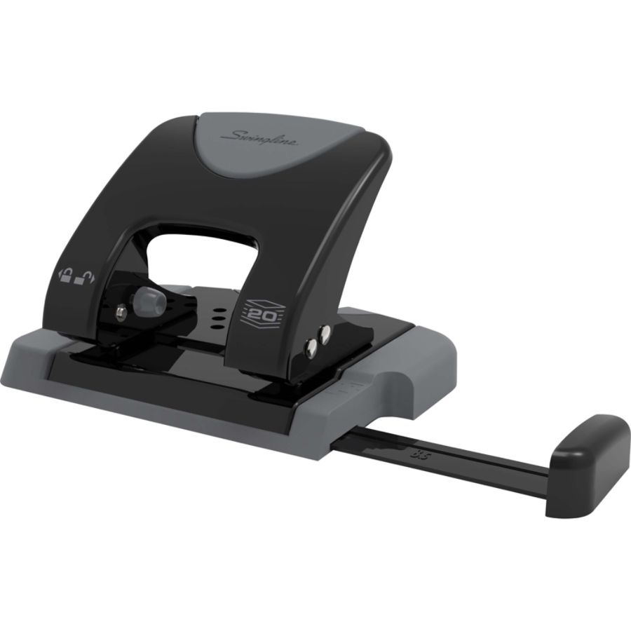 slide 9 of 10, Swingline Smarttouch 2-Hole Low-Force Punch, 20-Sheet Capacity, 1 ct