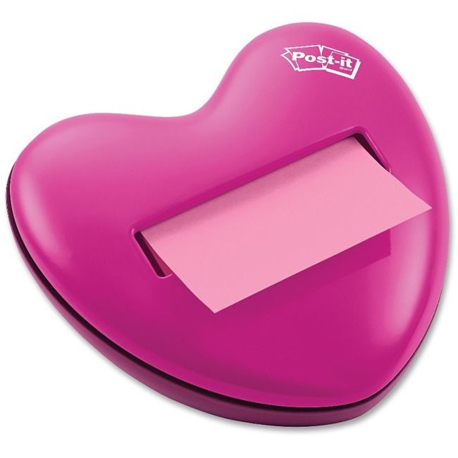 slide 3 of 3, Post-it Pop-Up Shaped Note Heart Dispenser, City Of Hope Pink Ribbon, 1 ct