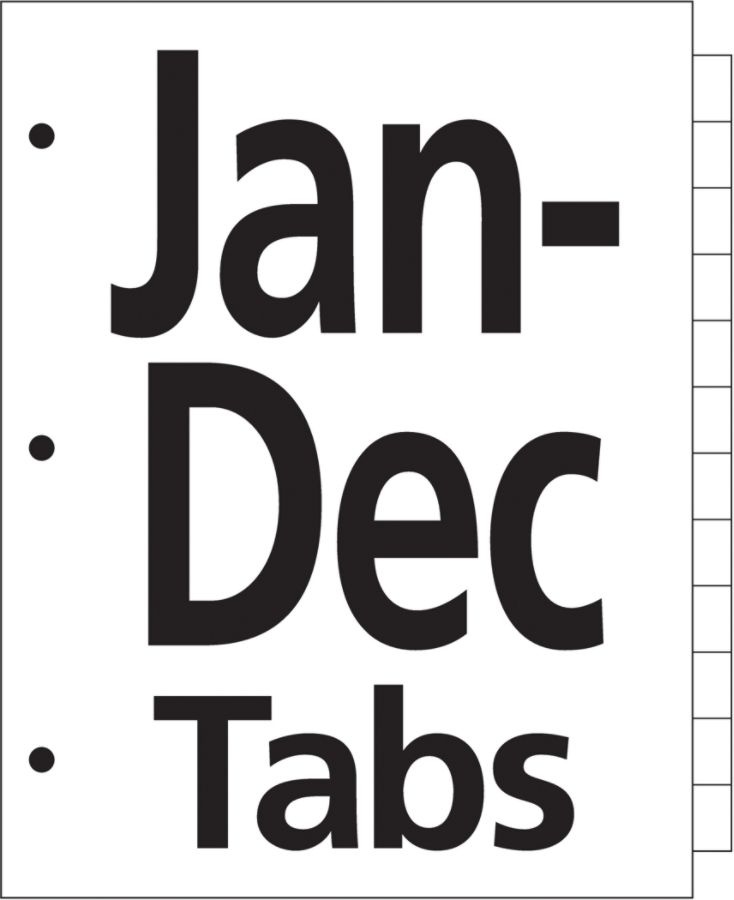 slide 5 of 6, Avery Ready Index Table Of Contents Dividers, Jan.-Dec. Tab, Multicolor, 1 ct