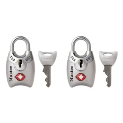 Master Lock Luggage Key Padlock Silver