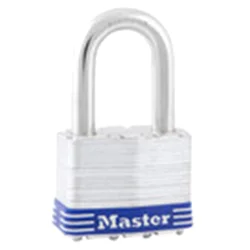 Master Lock 5DLF Padlock 2in(51mm) Wide Laminated Steel Pin Tumbler with 1-1/2in(38mm) Shackle