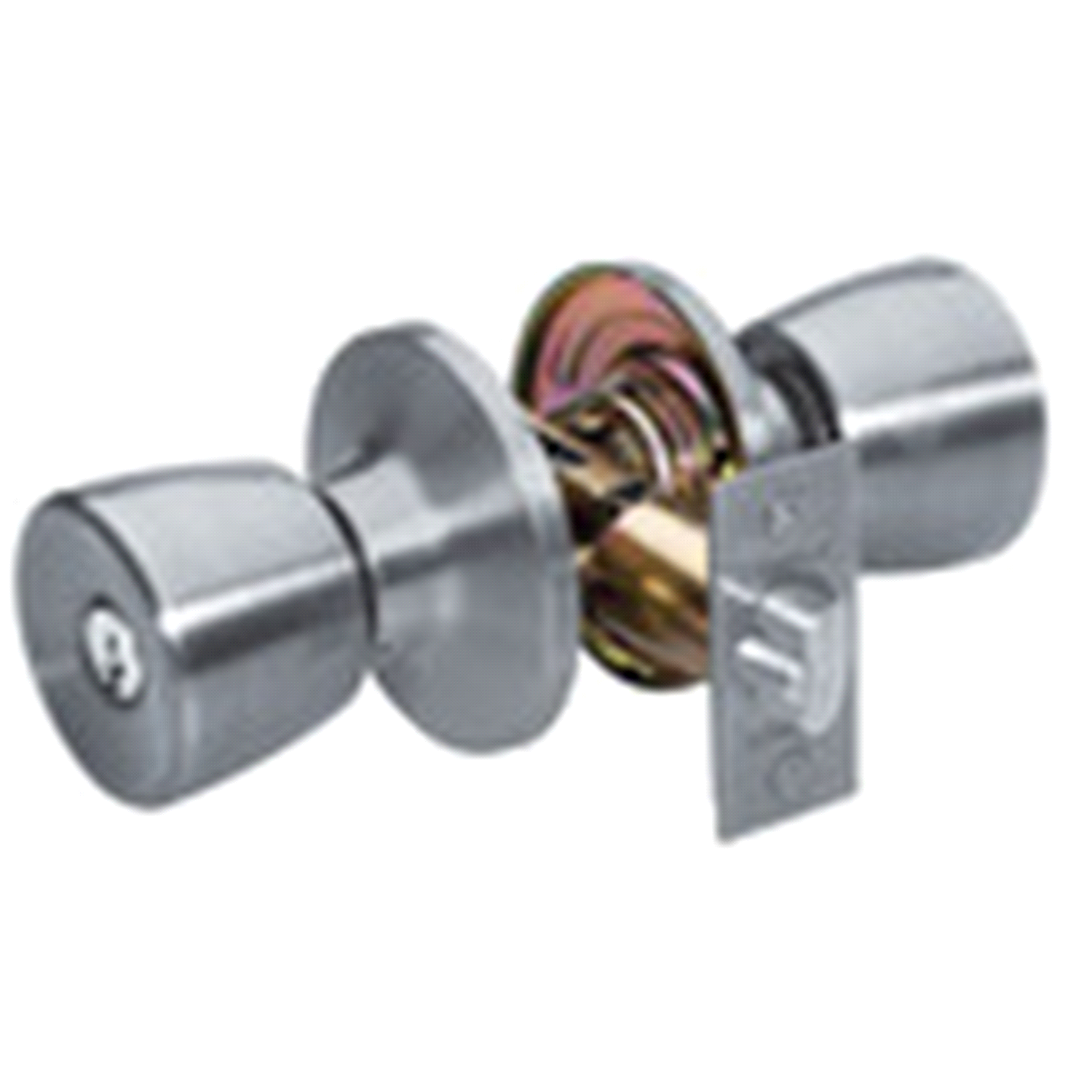 slide 1 of 1, Master Lock Satin Nickel Tulip Keyed Entry Door Lock TUO0115, 1 ct