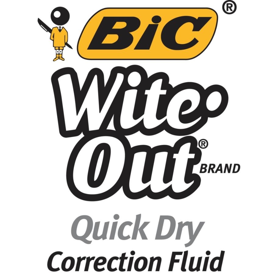 slide 3 of 3, BIC Wite-Out Quick-Dry Correction Fluid, White, 2 ct; 0.7 fl oz