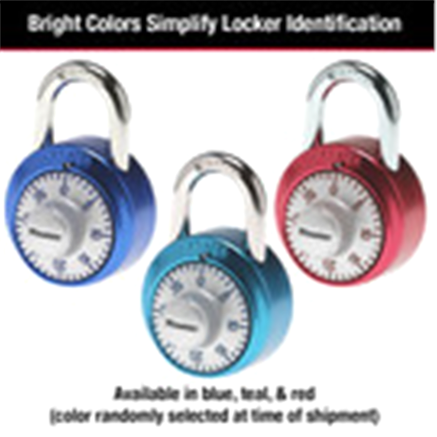 slide 2 of 2, Master Lock Standard Dial Combination Padlock 1561DAST, 1-7/8 inch wide, 1 ct
