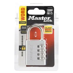 Master Lock Set Your Own Word Combination Padlock 643DWD Wide