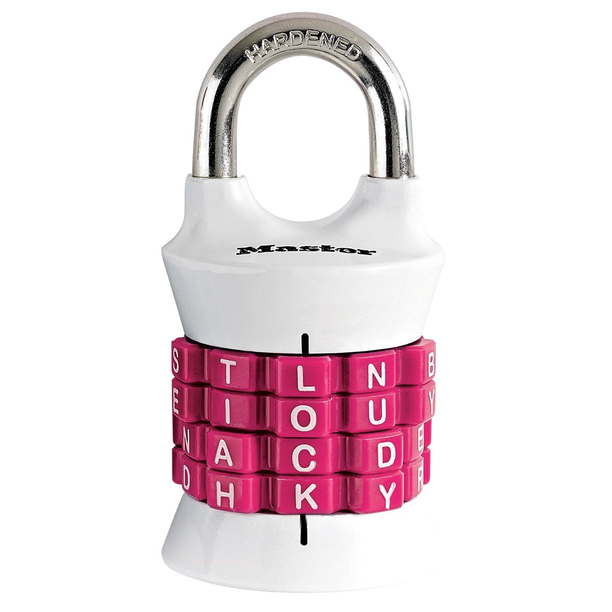 slide 2 of 4, Master Lock Set Your Own WORD Combination Padlock 1535DWD, 1-1/2 inch wide, 1 ct