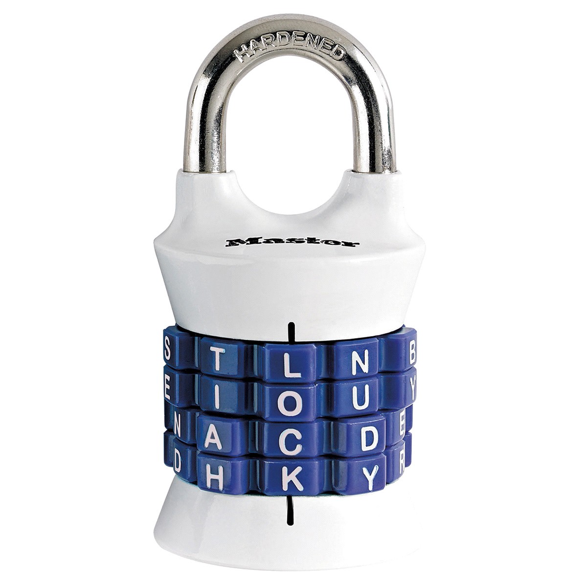slide 4 of 4, Master Lock Set Your Own WORD Combination Padlock 1535DWD, 1-1/2 inch wide, 1 ct