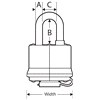 slide 4 of 5, Master Lock Covered Laminated Steel Padlock 312D, 1-9/16 inch wide, 1 ct