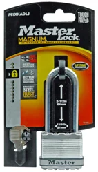 Master Lock 1-3/4in (44mm) Wide Magnum Laminated Steel Padlock with 2-1/2in (64mm) Shackle