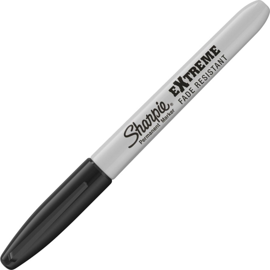 slide 8 of 8, Sharpie Extreme Permanent Markers, Fine Point, Black, Pack Of 12, 12 ct