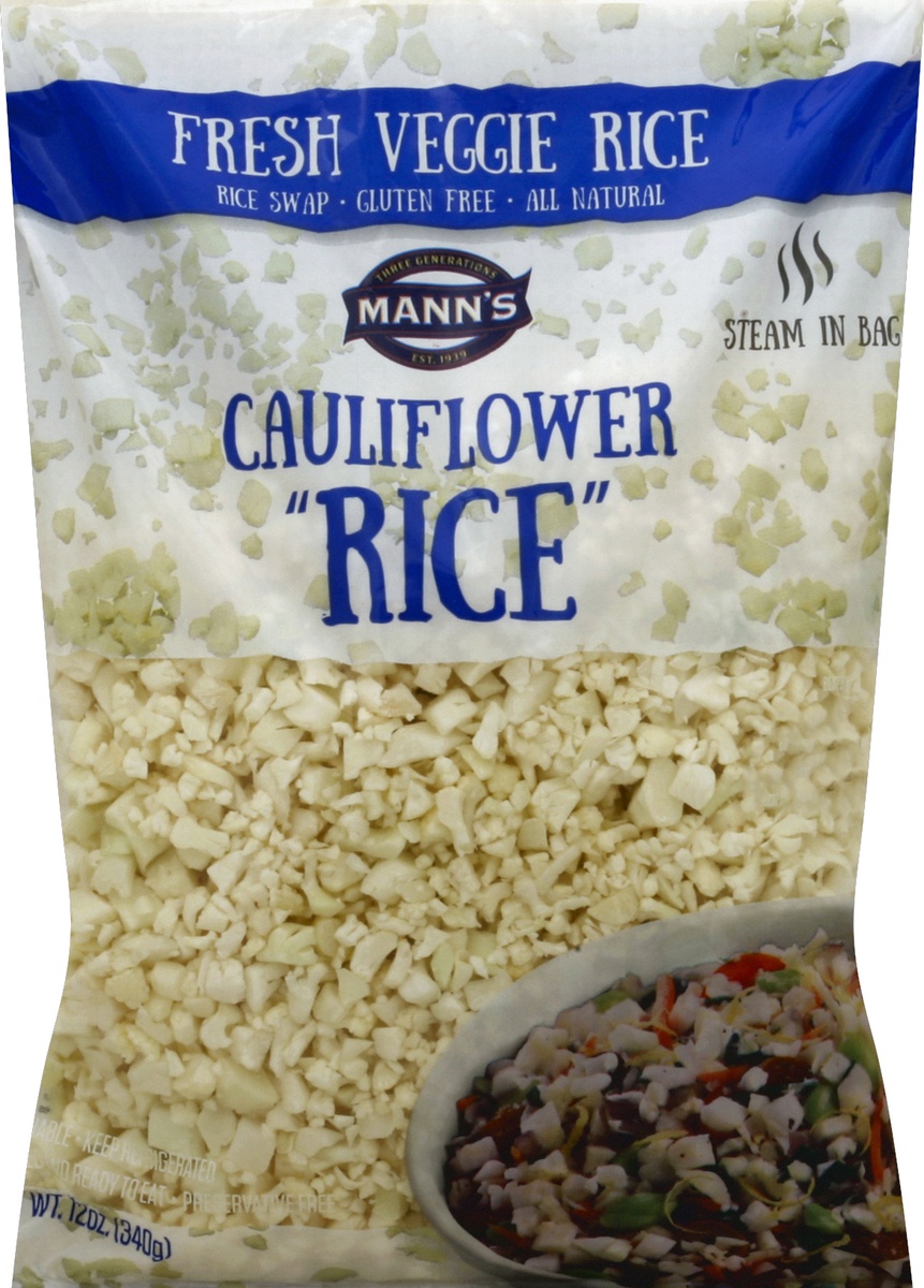 slide 5 of 5, Mann's Cauliflower Rice, 12 oz