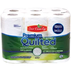 Our Family Quilted Bath Tissue Double Rolls