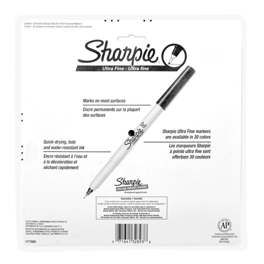 slide 2 of 6, Sharpie Ultra Fine Electro Pop Marker - Multicolor, 24 ct