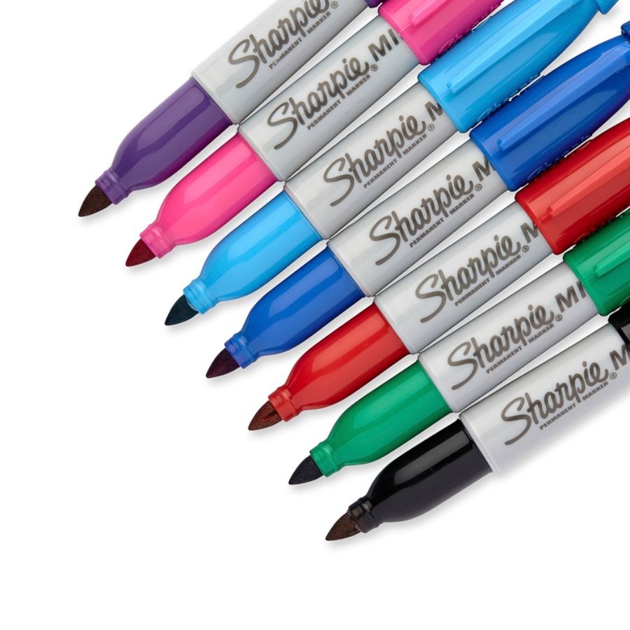slide 2 of 3, Sharpie Mini Fine-Point Permanent Marker, Assorted Colors, 1 ct