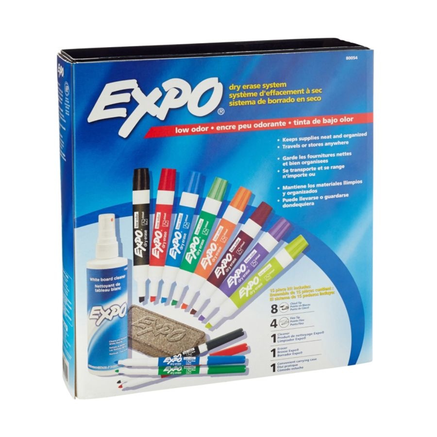 slide 5 of 8, Expo Low-Odor Dry-Erase Kit, Assorted Colors, 1 ct