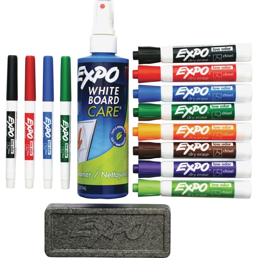 slide 2 of 8, Expo Low-Odor Dry-Erase Kit, Assorted Colors, 1 ct