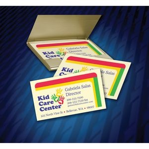 slide 3 of 6, Avery Inkjet Two-Sided Printable Clean Edge Business Cards - Ivory, 200 ct