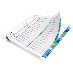 slide 8 of 9, Avery Ready Index 20% Recycled Double-Column Table Of Contents Dividers, 32-Tab, 1 ct