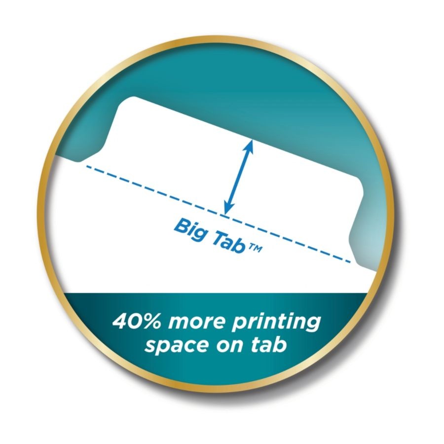 slide 3 of 9, AveryIndex Maker Big Tab Clear Label Dividers, 8-Tab Set, 1 ct