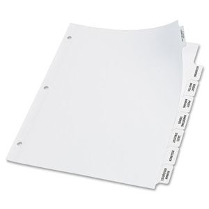 slide 6 of 9, AveryIndex Maker Big Tab Clear Label Dividers, 8-Tab Set, 1 ct