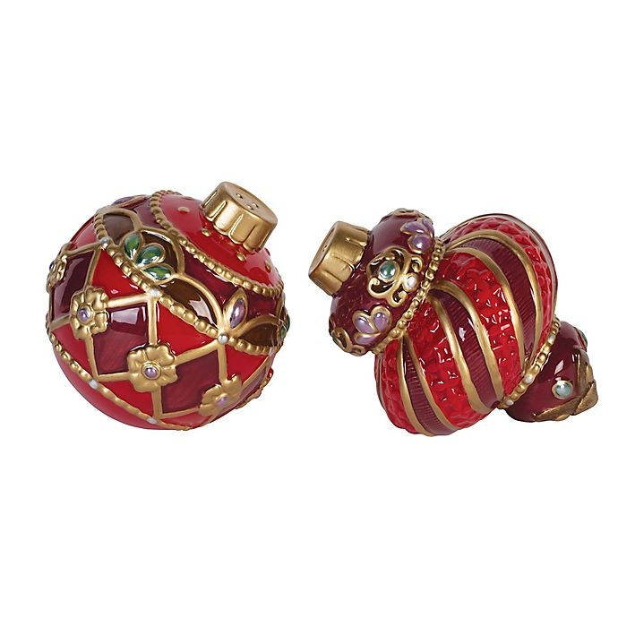 slide 1 of 2, Fitz and Floyd Renaissance Holiday Salt and Pepper Set, 1 ct