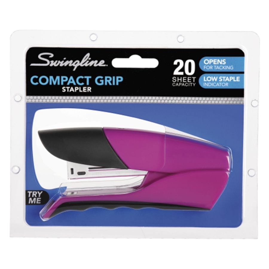 slide 6 of 10, Swingline Compact Stand-Up Stapler, Assorted Colors, 1 ct