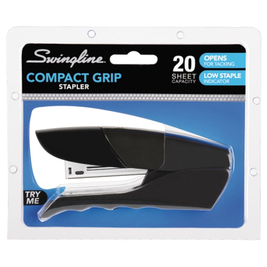 slide 9 of 10, Swingline Compact Stand-Up Stapler, Assorted Colors, 1 ct